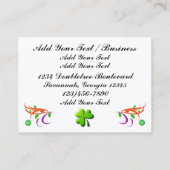 Irish VIP Visitekaartje / Pass / Uitnodiging (Achterkant)