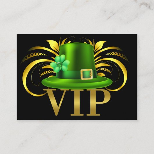Irish VIP Visitekaartje / Pass / Uitnodiging (Voorkant)