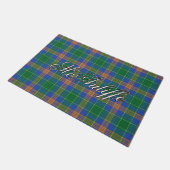 Irish Vista Clan MacAuliffe McAuliffe Tartan Pset Deurmat (Schuin)
