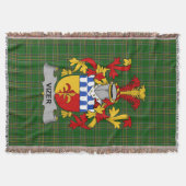 Irish Vizer Coat of Arms Family Crest Ireland Deken (Voorkant)