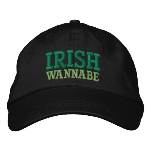 IRISH WANNABE EMBROIDERED BASEBALL PET (Voorkant)