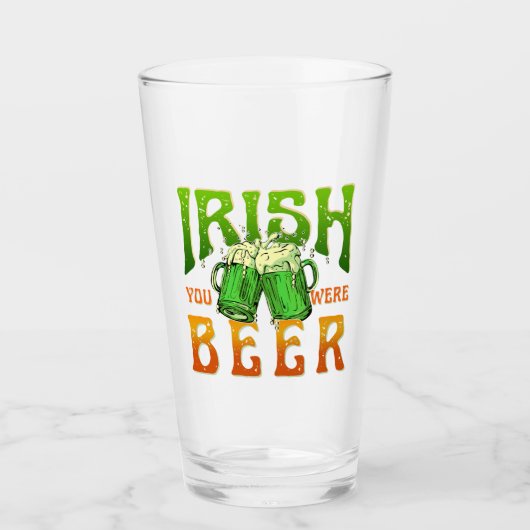 IRISH WAS JE BIJNA GRAPPIG DRINKEN IERLAND GLAS (Voorkant)