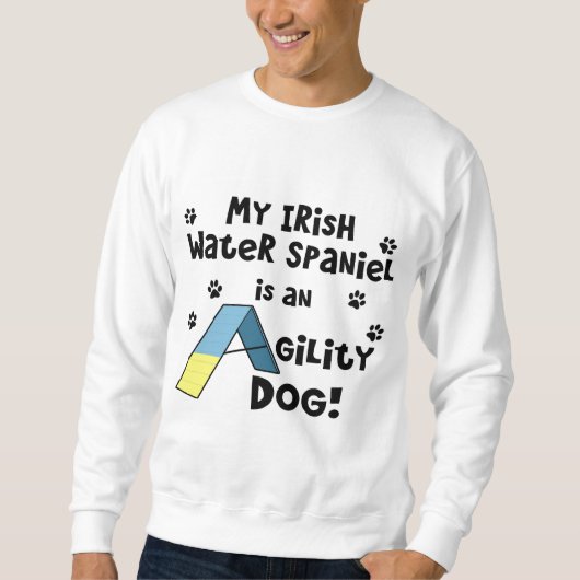 Irish Water Spaniel Agility Dog Trui (Voorkant)