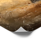 Irish Water Spaniel Dog Art Print Poster (Hoek)