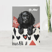 Irish Water Spaniel Puppy Valentijn Kaart (Voorkant)