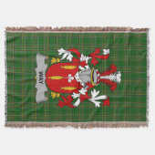 Irish Way Coat of Arms Family Crest Ierland Deken (Voorkant)