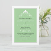 Irish Wedding Arch Invitation 3991 Kaart (Staand voorkant)