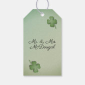 Irish Wedding Bedankt Label Cadeaulabel (Achterkant)