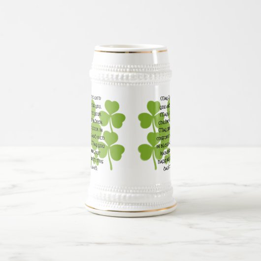 Irish Wedding Blessing - Gepersonaliseerd Bierpul (Center)