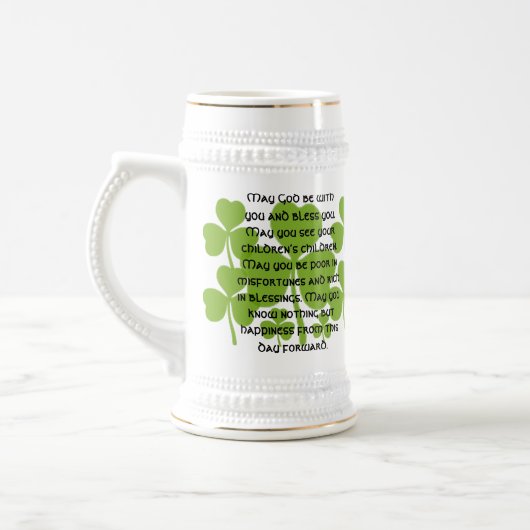 Irish Wedding Blessing - Gepersonaliseerd Bierpul (Links)