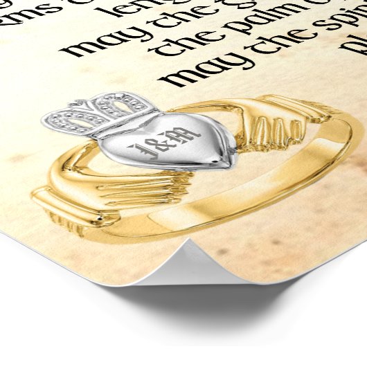 Irish Wedding Blessing Poster (Hoek)