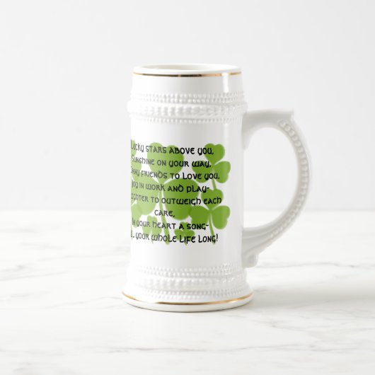 Irish Wedding Blessing Stein Bierpul (Rechts)