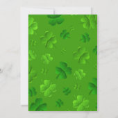 Irish Wedding Breakfast Celebration Invitation Kaart (Achterkant)