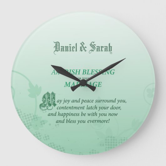 Irish Wedding Gefeliciteerd zegen Grote Klok (Voorkant)