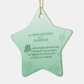 Irish Wedding Gefeliciteerd zegen Keramisch Ornament (Links)