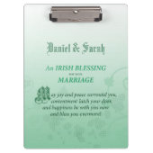 Irish Wedding Gefeliciteerd zegen Klembord (Voorkant)
