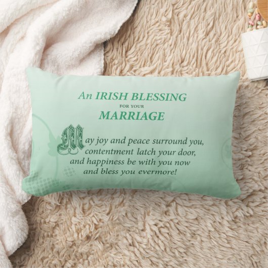 Irish Wedding Gefeliciteerd zegen Kussen (Deken)