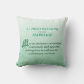Irish Wedding Gefeliciteerd zegen Kussen (Voorkant)