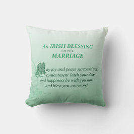 Irish Wedding Gefeliciteerd zegen Kussen