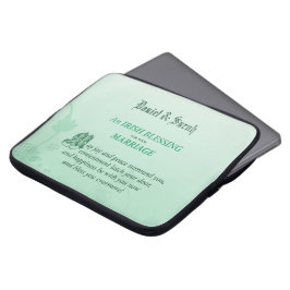 Irish Wedding Gefeliciteerd zegen Laptop Sleeve