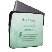 Irish Wedding Gefeliciteerd zegen Laptop Sleeve (Voorkant Rechts)