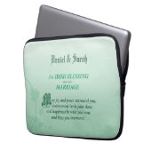 Irish Wedding Gefeliciteerd zegen Laptop Sleeve (Voorkant Links)