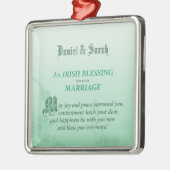 Irish Wedding Gefeliciteerd zegen Metalen Ornament (Links)