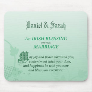 Irish Wedding Gefeliciteerd zegen Muismat