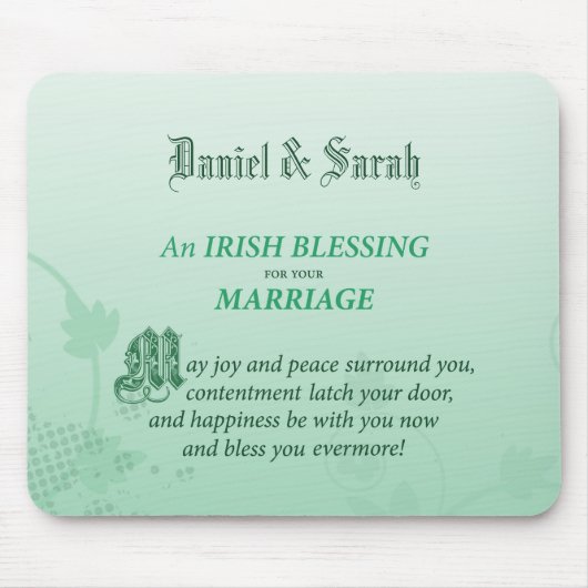 Irish Wedding Gefeliciteerd zegen Muismat (Voorkant)