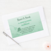 Irish Wedding Gefeliciteerd zegen Rechthoekige Sticker (Envelop)