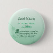 Irish Wedding Gefeliciteerd zegen Ronde Button 5,7 Cm (Voorkant)