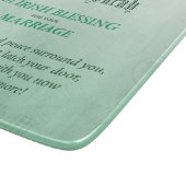 Irish Wedding Gefeliciteerd zegen Snijplank (Hoek)