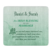 Irish Wedding Gefeliciteerd zegen Snijplank (Voorkant)