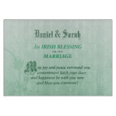 Irish Wedding Gefeliciteerd zegen Snijplank (Voorkant)
