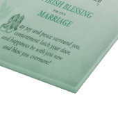 Irish Wedding Gefeliciteerd zegen Snijplank (Hoek)