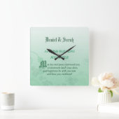 Irish Wedding Gefeliciteerd zegen Vierkante Klok (Huis)