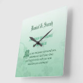 Irish Wedding Gefeliciteerd zegen Vierkante Klok (Hoek)