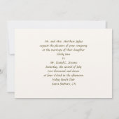 Irish Wedding Invitation Kaart (Achterkant)