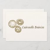 Irish Wedding Invitation Kaart (Voorkant / Achterkant)