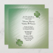 Irish Wedding Invitation Kaart (Voorkant / Achterkant)