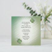 Irish Wedding Invitation Kaart (Staand voorkant)
