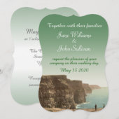 Irish Wedding Invitations Cliffs of Moher Kaart (Voorkant / Achterkant)