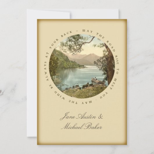 Irish Wedding Lake in Kerry Ireland en Blessing Kaart (Voorkant)