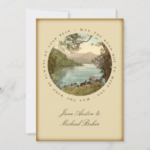 Irish Wedding Lake in Kerry Ireland en Blessing Kaart