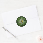 Irish Wedding Monogram H Envelope Seal Ronde Sticker (Envelop)