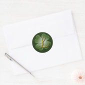 Irish Wedding Monogram L Envelope Seal Ronde Sticker (Envelop)