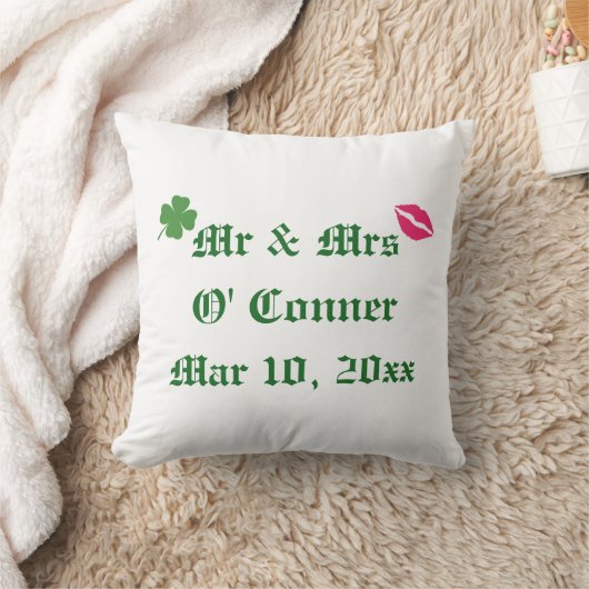 Irish Wedding Pillow Kussen (Deken)