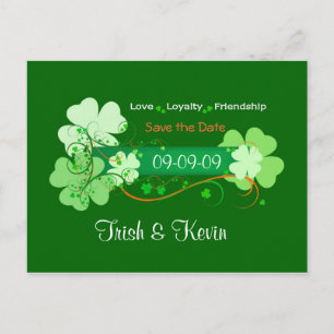 Irish Wedding Save the Date Briefkaart