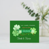 Irish Wedding Save the Date Briefkaart (Staand voorkant)