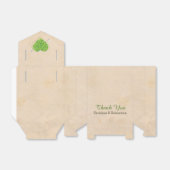 Irish Wedding Shamrock Heart Bedankdoosjes (Uitgevouwen)